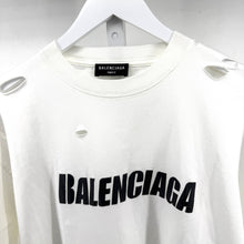 Balenciaga Destroyed Logo Tshirt