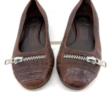 Chloe Zipper Flats