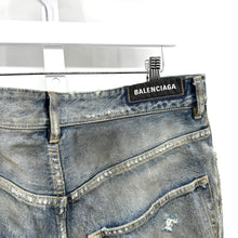 Balenciaga Distressed Mud Jeans