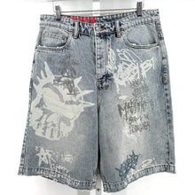 Ksubi Graffiti Denim Shorts
