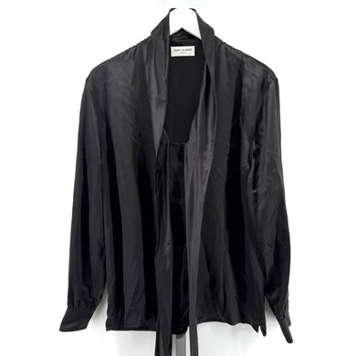 Saint Laurent Ribbon Collar Shirt