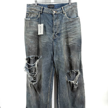 Balenciaga Distressed Mud Jeans