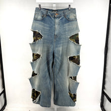 Balenciaga Slashed Camo Denim