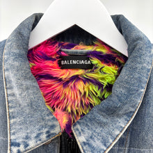 Balenciaga Fur Lined Denim Vest