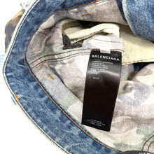 Balenciaga Slashed Camo Denim