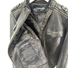 Ed Hardy Painted Leather Jacket