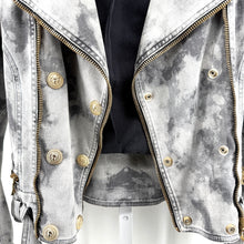 Balmain Biker Denim Jacket