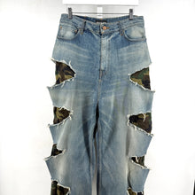 Balenciaga Slashed Camo Denim