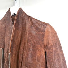 Rick Owens Resin Calfskin Leather Jacket