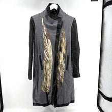 Helmut Lang Leather Trim Coat