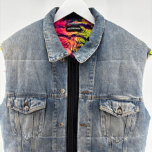 Balenciaga Fur Lined Denim Vest
