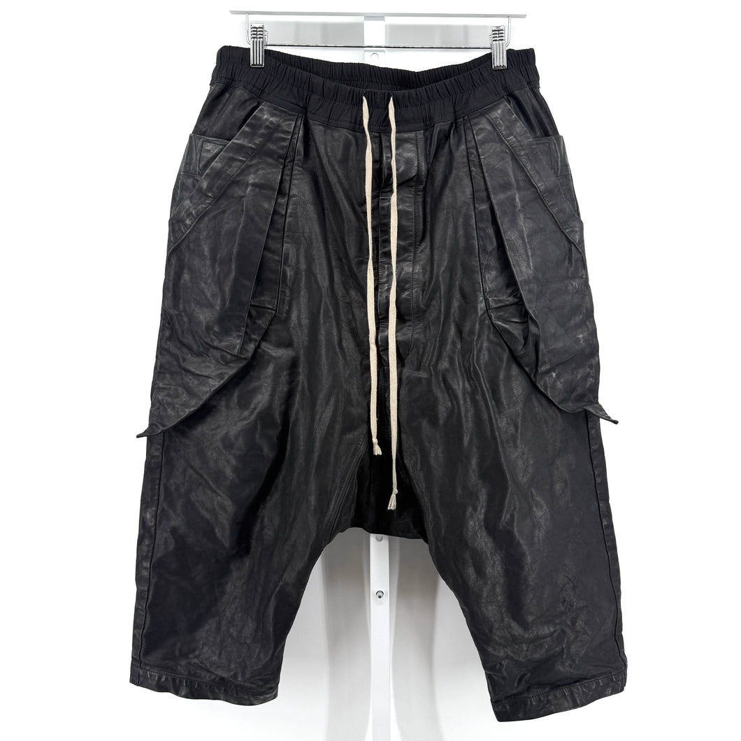 Rick Owens FW16 Mastodon Waxed Shorts