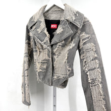 Diesel Distressed Denim Biker Jacket