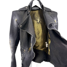 Balmain 2010 Denim Biker Jacket