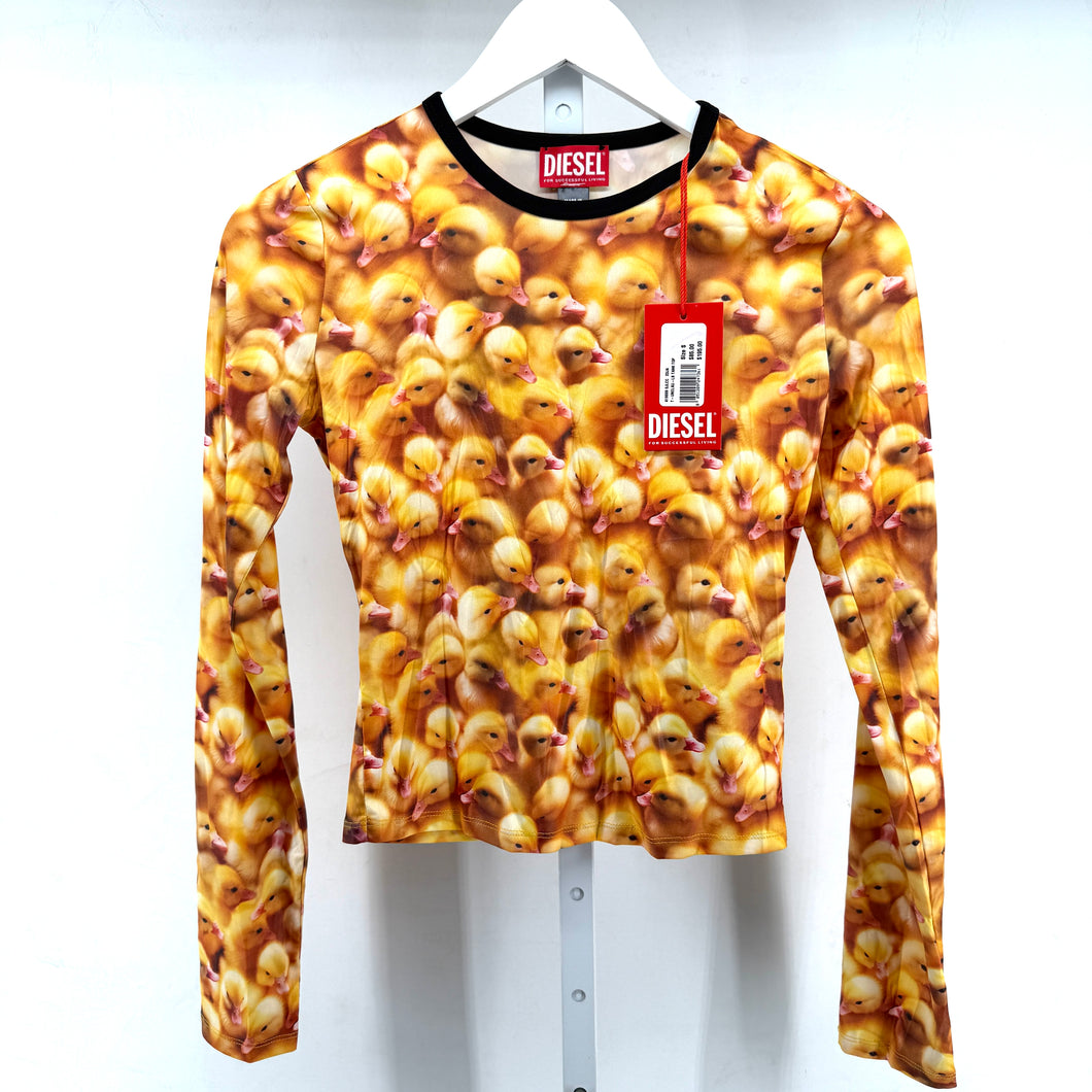 Diesel Duck Print Longsleeve Tshirt