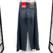 Diesel Mid Waist Wide Leg Jeans