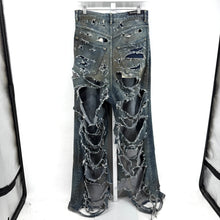Balenciaga Mud Destroyed Denim Jeans