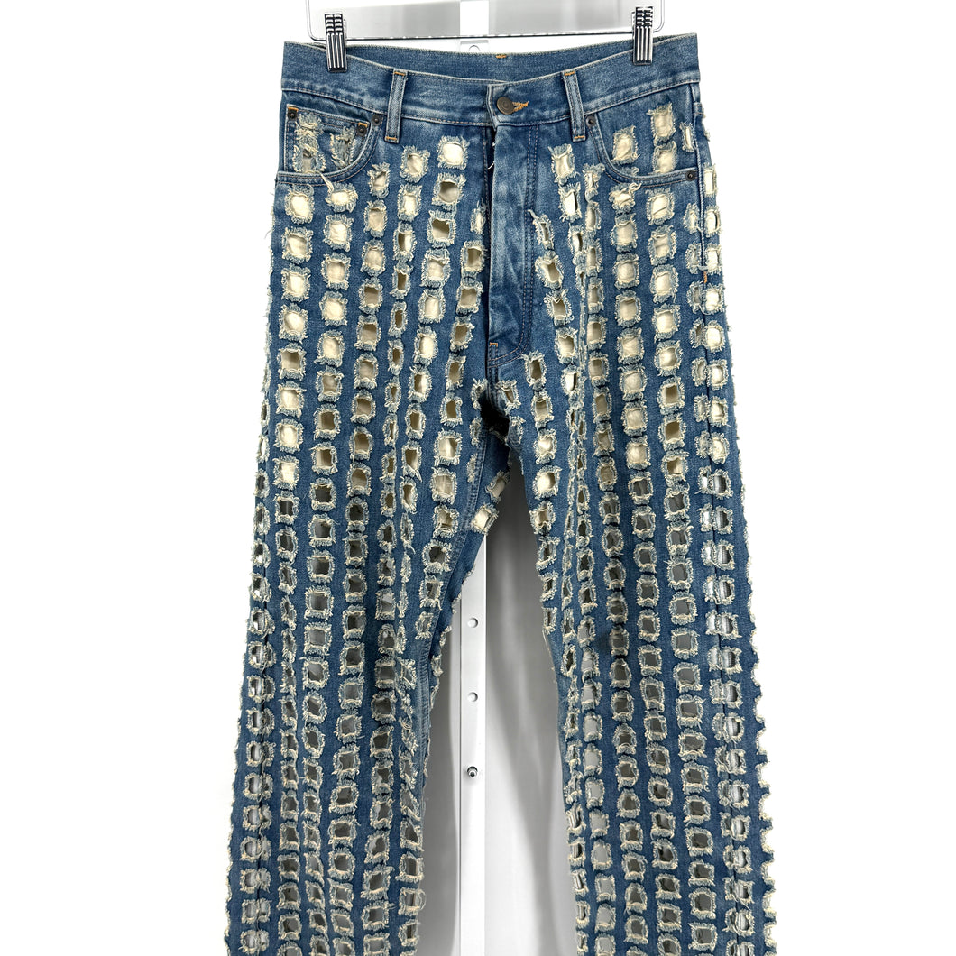 Maison Margiela Cut Out Denim Jeans