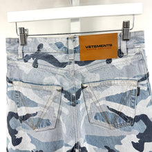 Vetements Blue Camo Denim
