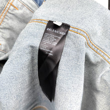 Balenciaga Scribble Rhinestone Denim Jacket