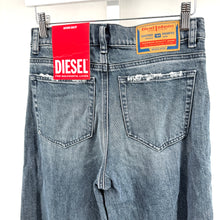 Diesel Mid Waist Wide Leg Jeans