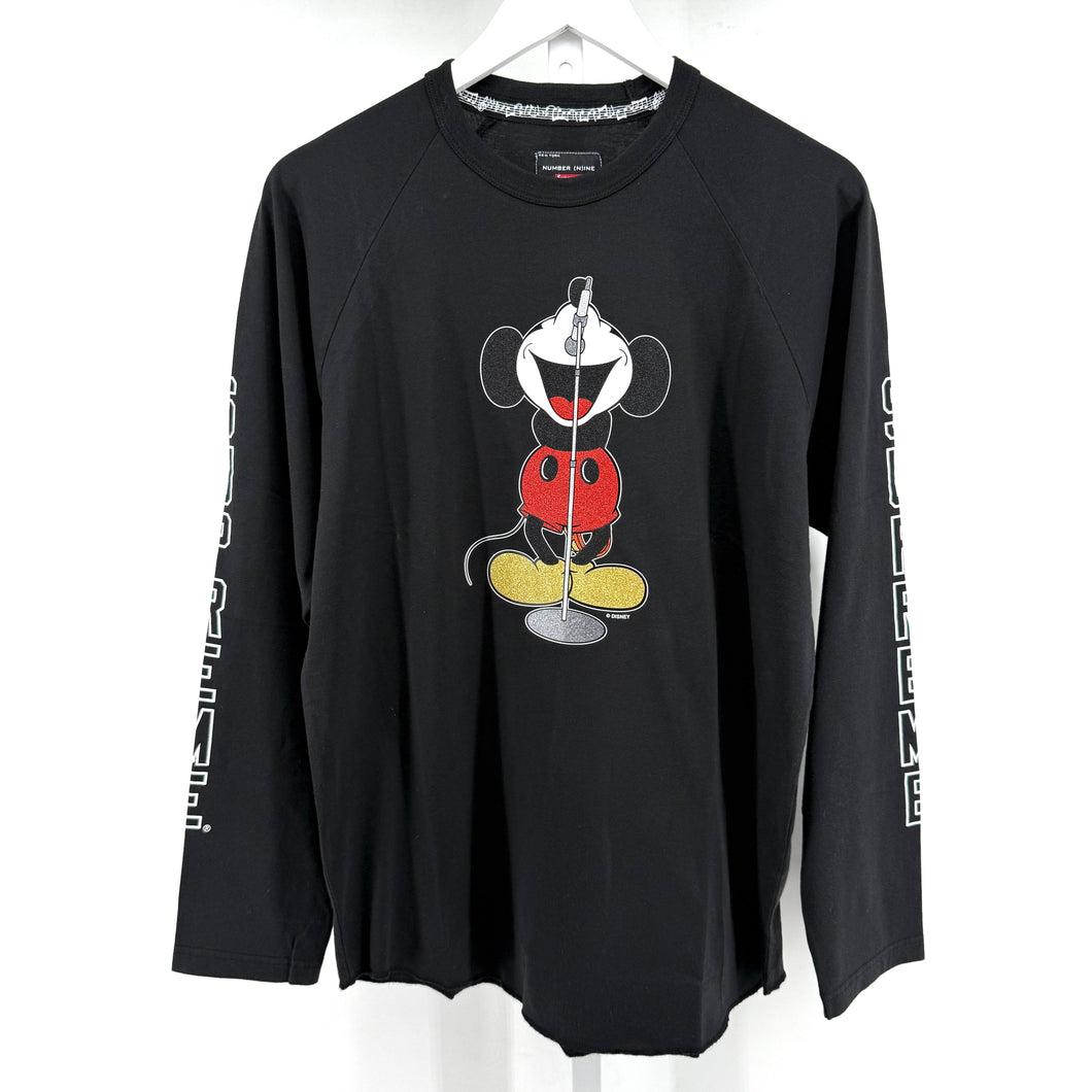 Supreme x Number Nine Mickey Mouse Raglan Longsleeve Tshirt