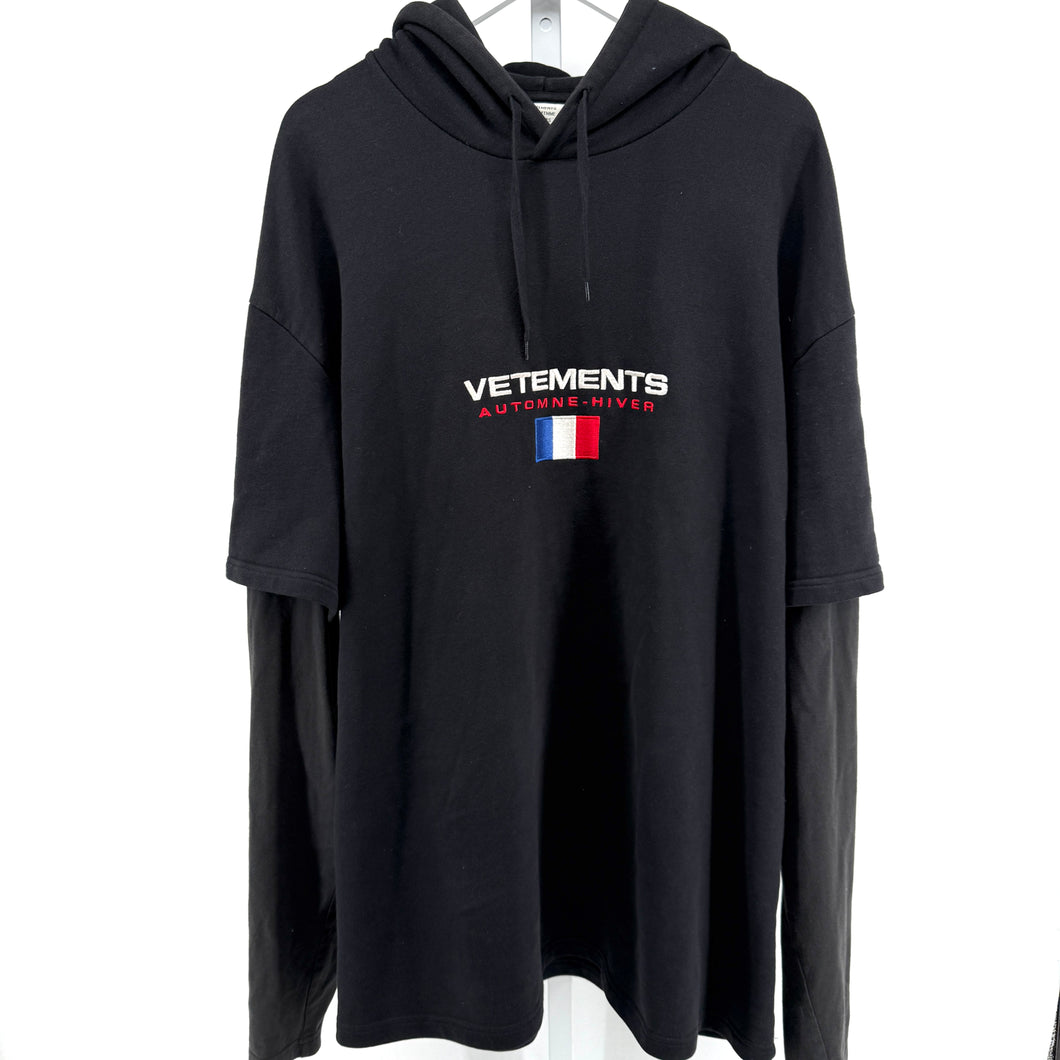 Vetements Automne-Hiver 2018 Layered Hoodie