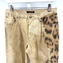 Roberto Cavalli FW01 Leopard Sparkle Jeans