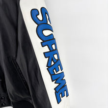 Supreme x Smurfs Leather Varsity Jacket