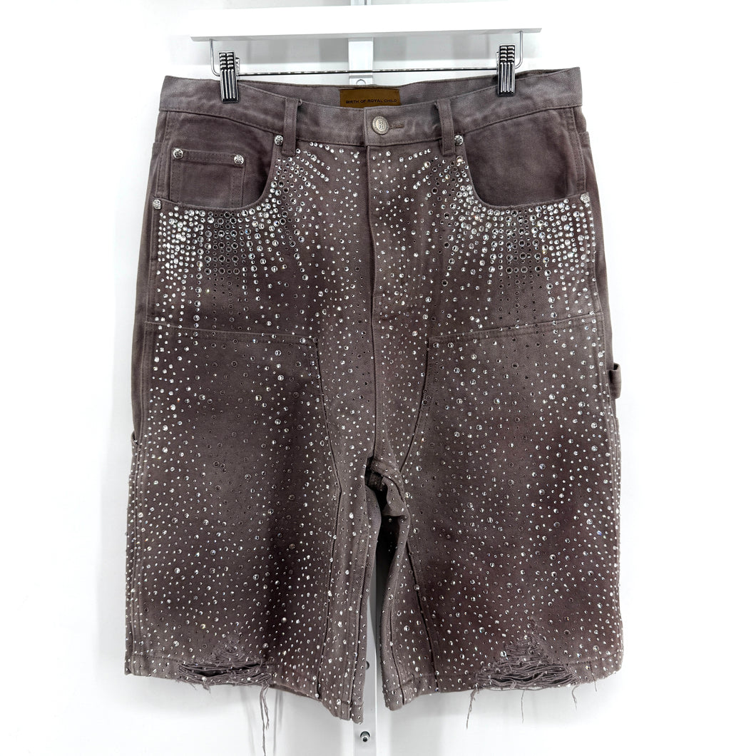 Birth of a Royal Child Rhinestone Shorts