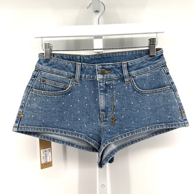 Ksubi Rhinestone Denim Shorts