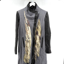 Helmut Lang Leather Trim Coat
