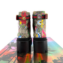 Gucci Monogram Flora Combat Boot