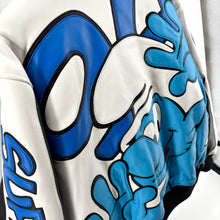 Supreme x Smurfs Leather Varsity Jacket