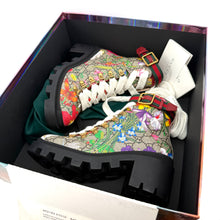 Gucci Monogram Flora Combat Boot