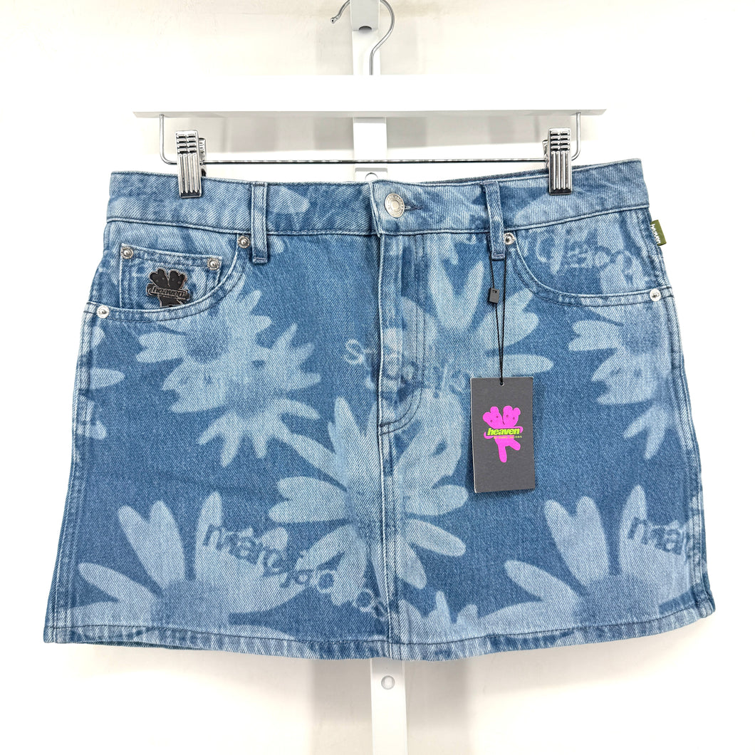 Heaven by Marc Jacobs Floral Denim Skirt