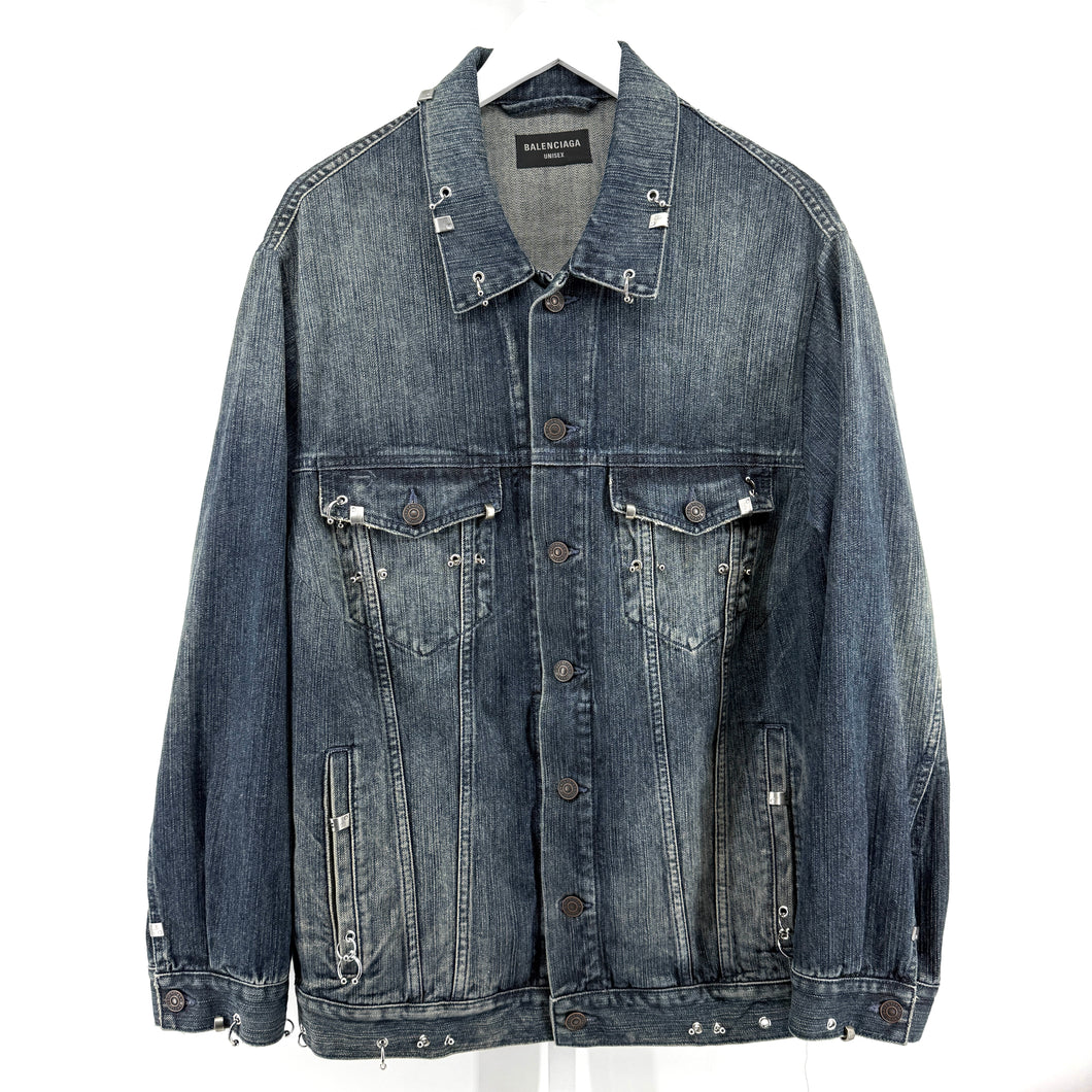 Balenciaga Pierced Denim Jacket