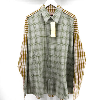 Marni Two-Tone Plaid Shirt