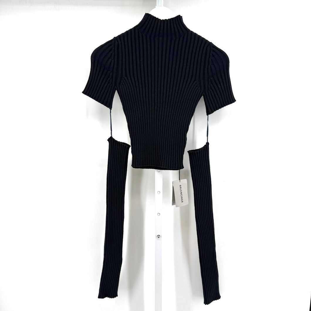 Balenciaga Cut Wool Sweater