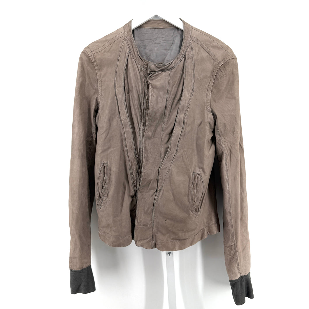 Rick Owens Lamb Skin Leather Jacket