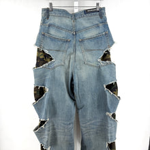 Balenciaga Slashed Camo Denim