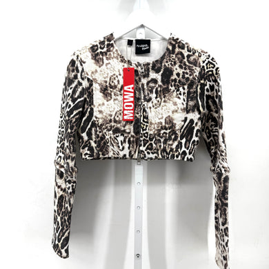 Mowalola x Ksubi Cropped Cheetah Jacket