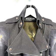 Balmain 2010 Denim Biker Jacket