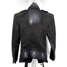 Balmain 2010 Denim Biker Jacket