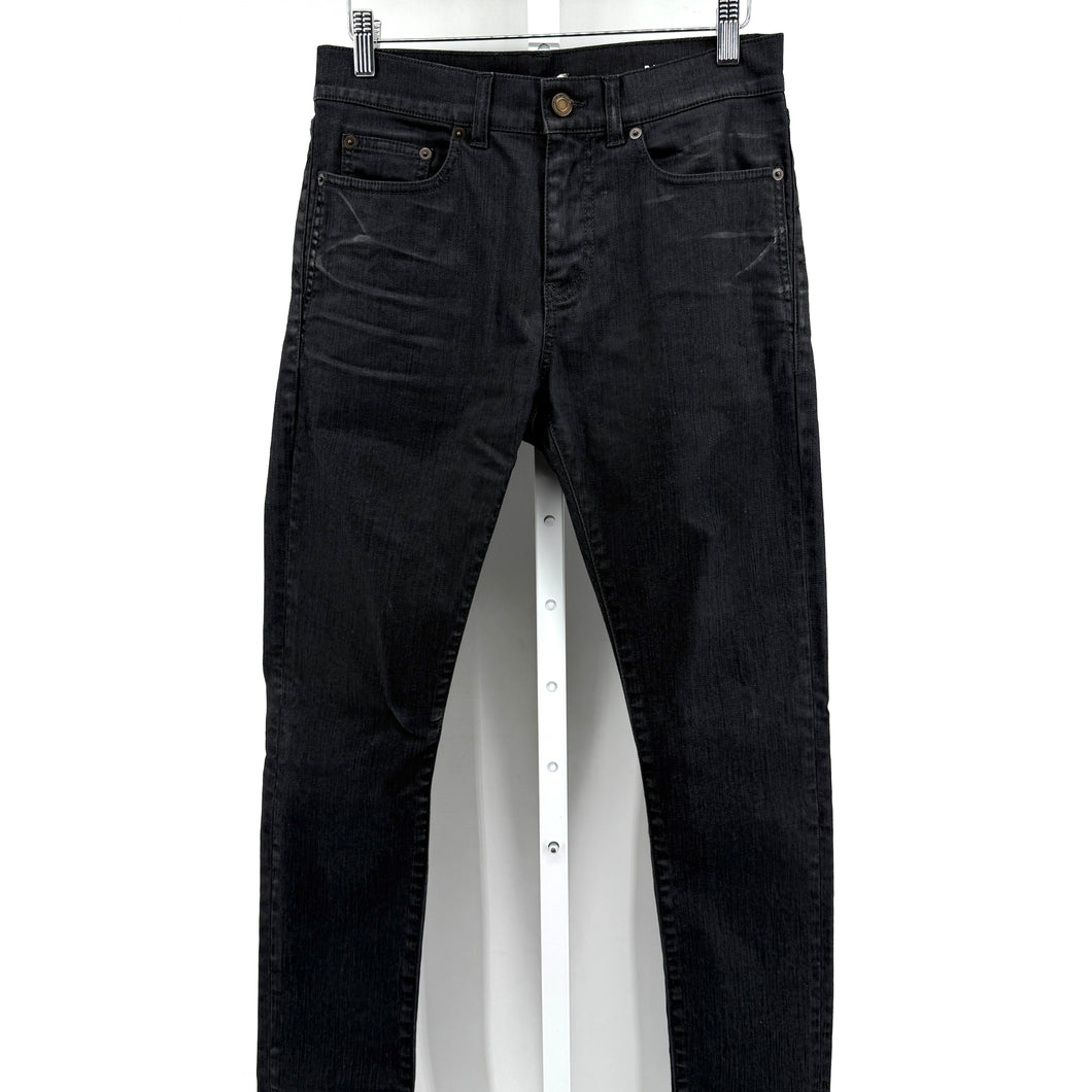 Saint Laurent D10 Wax Skinny Jeans