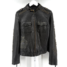 Ed Hardy Painted Leather Jacket