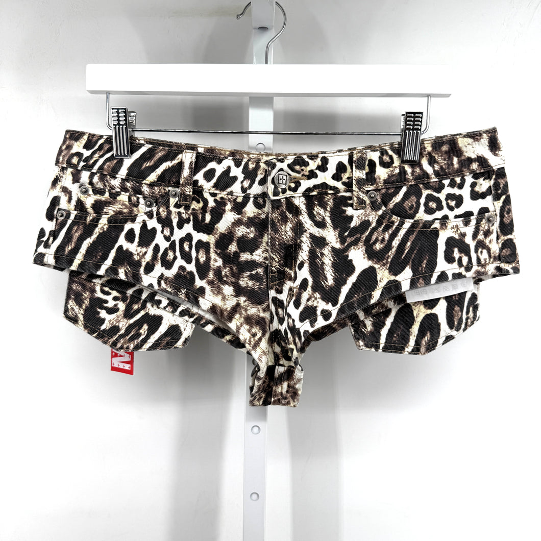 Mowalola x ksubi Cheetah Hot Shorts