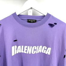 Balenciaga Distressed Logo Tshirt