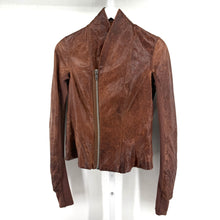 Rick Owens Resin Calfskin Leather Jacket