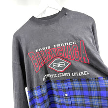 Balenciaga Flannel Hybrid Longsleeve Tshirt